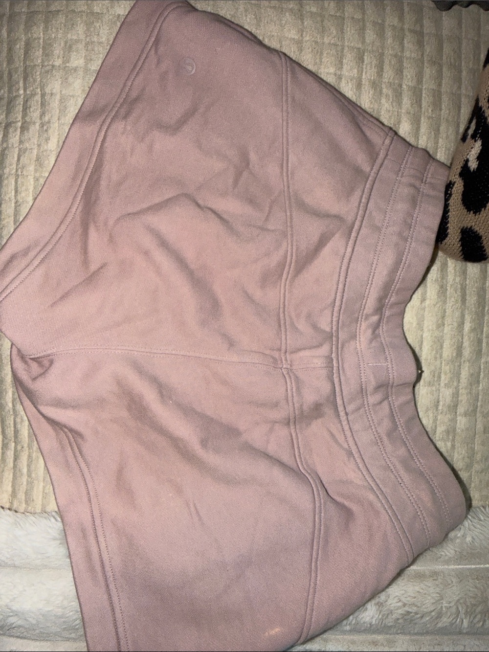 Lululemon Women's Mauve Pink Athletic Shorts - Comfortable High-Waist